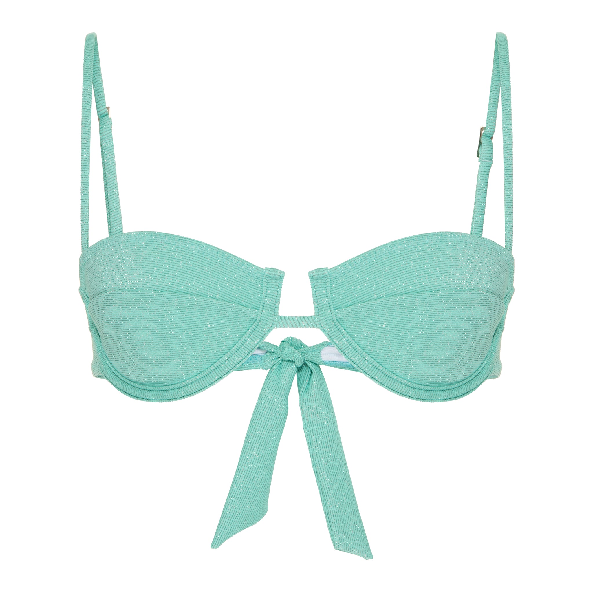 Alagoas Shores Collection - Turquoise Tides Bikini Set Top, Adjustable Bottom and Skirt