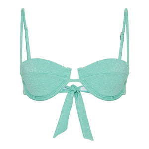 Alagoas Shores Collection - Turquoise Tides Bikini Set Top, Adjustable Bottom and Skirt