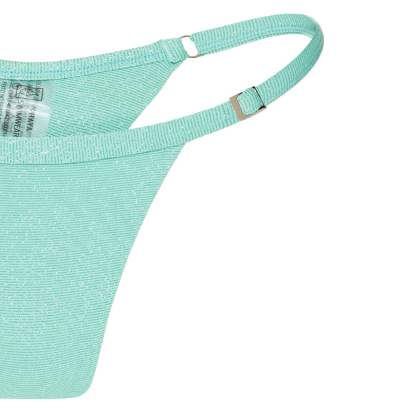 Alagoas Shores Collection - Turquoise Tides Bikini Set Top, High Waist Bottom and Skirt