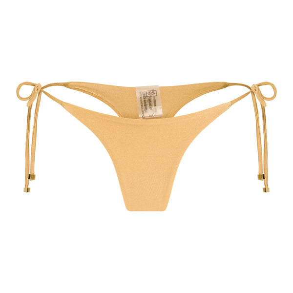 Sunshine Radiance - Yellow Trilobal String Tie-Side Bikini Bottom