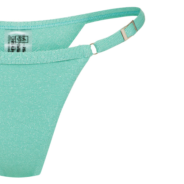 Alagoas Shores Collection - Turquoise Tides Bikini Set Top, Adjustable Bottom and Skirt