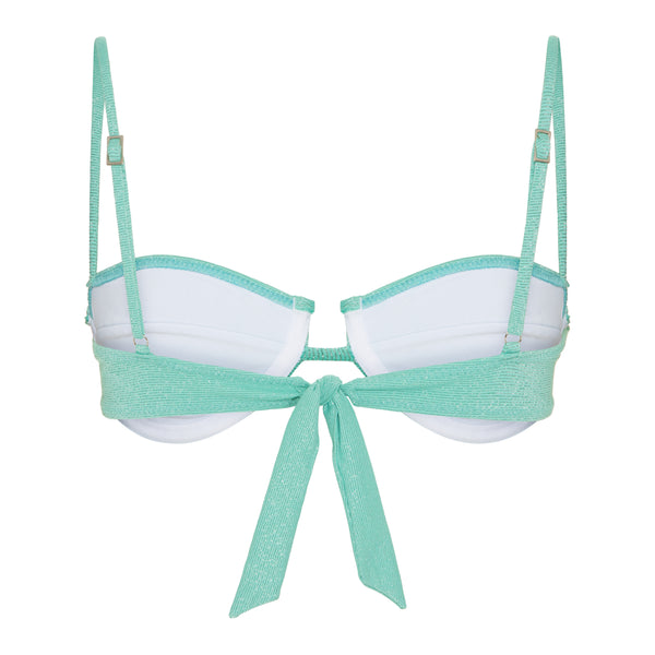 Alagoas Shores Collection - Turquoise Tides Bikini Set Top, Adjustable Bottom and Skirt