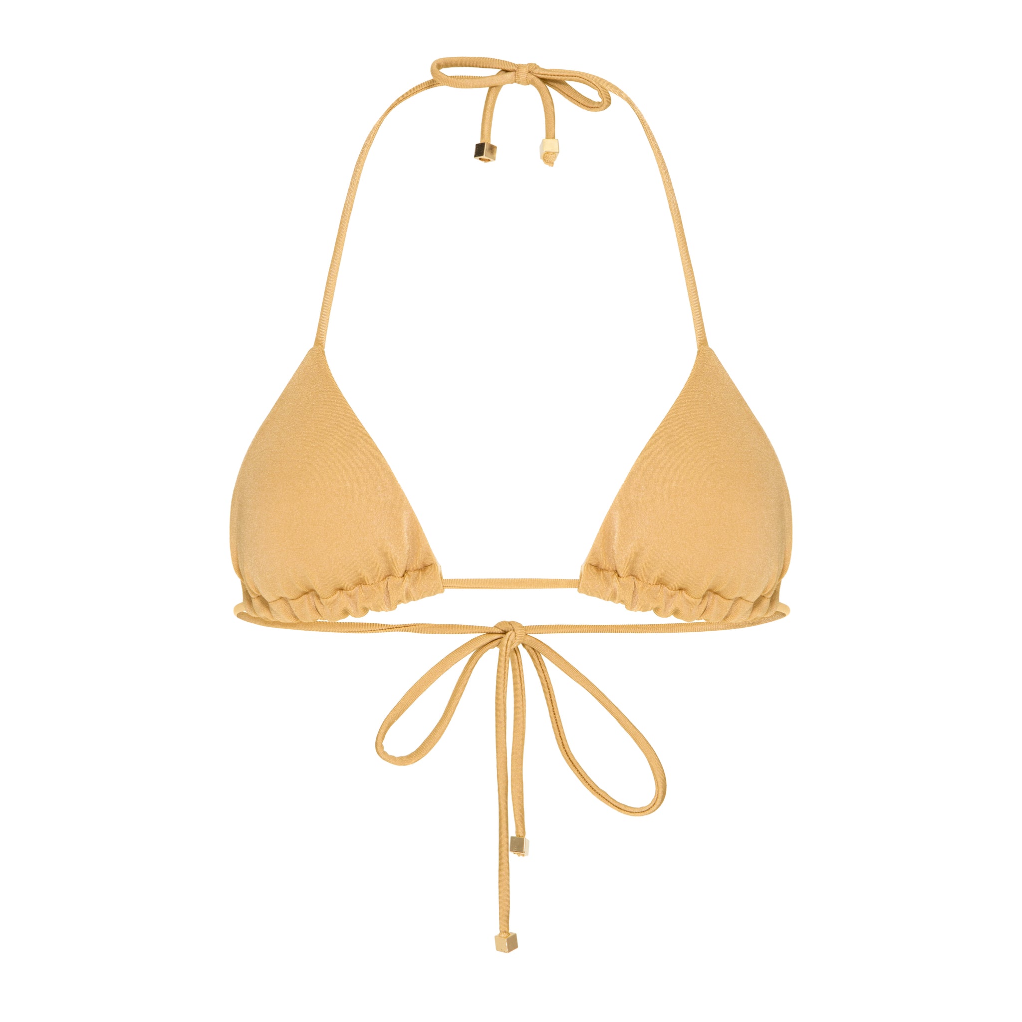 Sunshine Radiance - Yellow Trilobal String Bikini Top