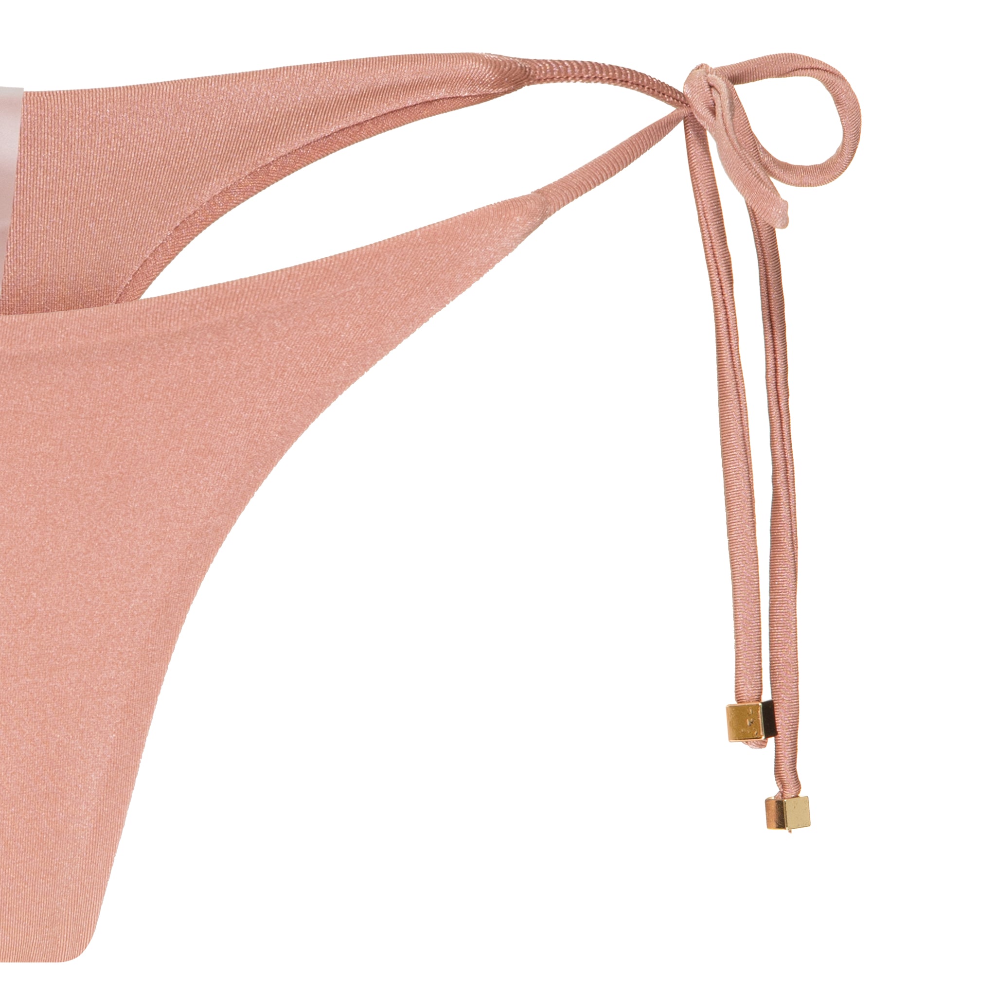 Blush Radiance - Pink Trilobal Tie-Side Bikini Bottom